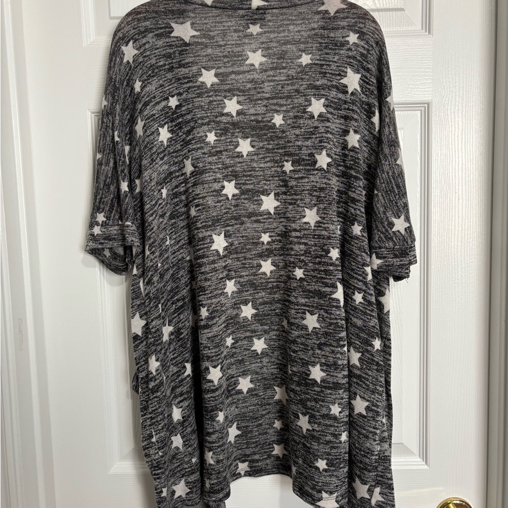 Gray Star Patterned Cardigan - image 6
